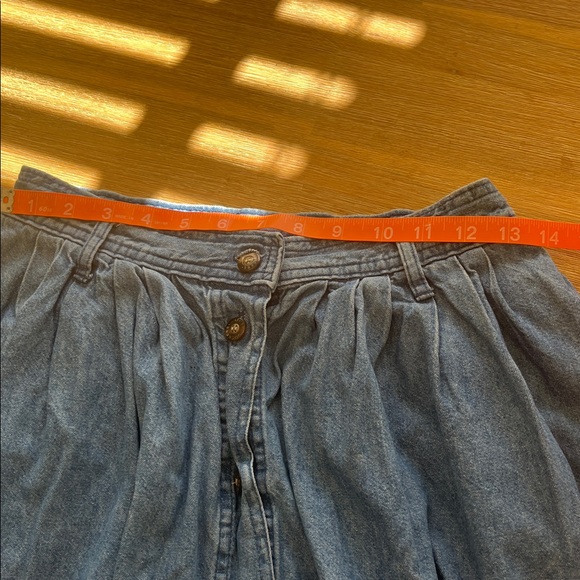 Dockers Petite Denim midi skirt VTG - Picture 4 of 8